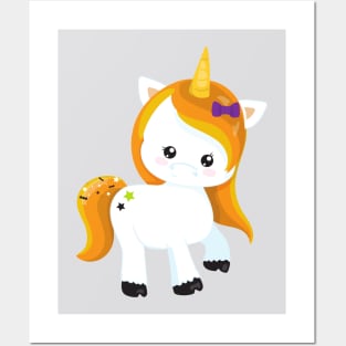 Halloween Unicorn, Magic Unicorn, Cute Unicorn Posters and Art